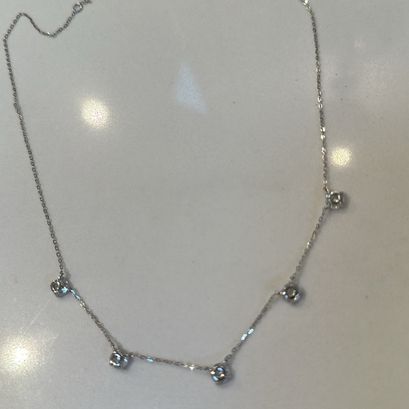 Nadri Cubic Zirconia Station Necklace - Picture 10 of 14